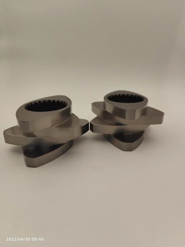 Korozyona Dirençli Çift vida ekstrüder elemanları 12mm 600rpm Meshing Block Wear Resistant