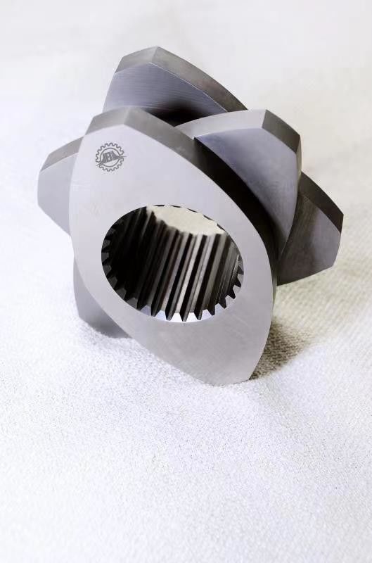 Yüksek hassasiyetli OEM İkiz vida ekstrüzer parçaları İkiz vida ekstrüzyon makinesi için yenilmez verimlilik