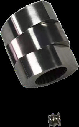 Erime Bölgesi Çift vida ekstrüder parçaları 30° 45° 60° 90° açı vidalar 71mm OD