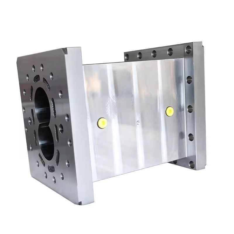 Paralel çift vida plastik ekstrüder yüksek aşınmaya dayanıklı ve korozyona dayanıklı vida elemanları ve özelleştirilmiş namlu