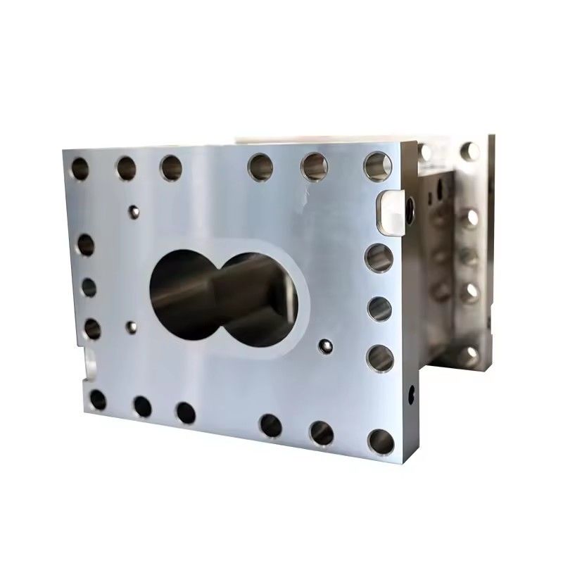 Paralel çift vida plastik ekstrüder yüksek aşınmaya dayanıklı ve korozyona dayanıklı vida elemanları ve özelleştirilmiş namlu