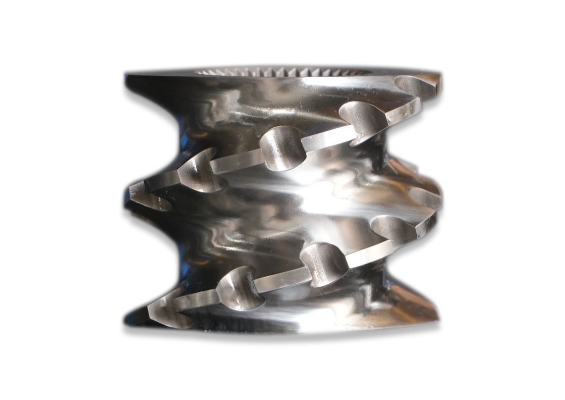 65/75/85/95/110/120/135/mm Merkez Çapı Özelleştirilmiş Malzeme Vida Elemanı Ekstrüder Makinesi Parçaları İçin