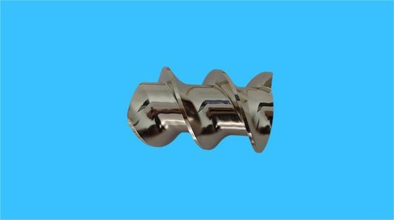 Özel Çift vida ekstrüder parçaları Çift vida elemanları 600 rpm ağlama bloğu