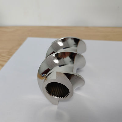 Özel Çift vida ekstrüder parçaları Çift vida elemanları 600 rpm ağlama bloğu