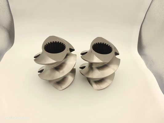Çift vida ekstrüder granulatör aksesuarları 12mm -300mm arasında Covey vida elemanı