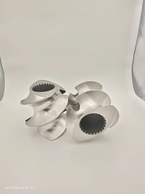 Çift vida ekstrüder granulatör aksesuarları 12mm -300mm arasında Covey vida elemanı