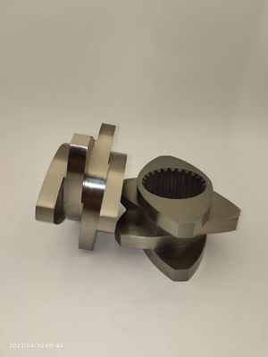 Çift vida ekstrüder vidalar W6Mo5Cr4V2 / 38CrMoAla / WP ve STS makine için HIP