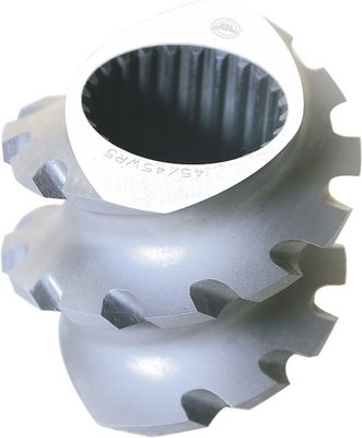 Clextral BC72 vida elemanları İyi aşınmaya dayanıklı malzemeler