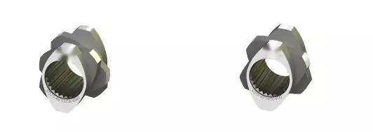 STS70 Çift Vidalı Ekstrüder Parçaları Plastik Makinesi için Vidalar ve Kovanlar