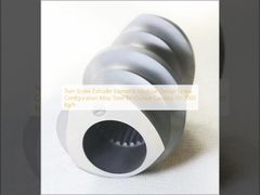 Çift Vidalı Ekstrüder Elemanları Modüler Tasarım Vida Konfigürasyonu Alaşımlı Çelik 50-2000 Kg/saat Çıkış Kapasitesi İçin